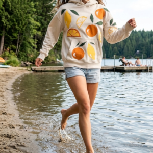 Bluza dresowa z kapturem Cytrusy